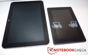 Dimensioni a confronto con il Blackberry Playbook da 7 pollici