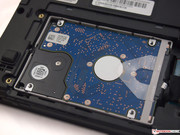 L'hard disk è contenuto in una struttura in plastica...