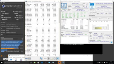 Cinebench R15 Multi-core @2.8 GHz (battery)