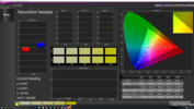 CalMAN Saturation Sweeps con la nostra calibrazione