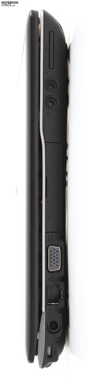 Samsung QX412-S01DE: USB 3.0 e HDMI nascoste sotto uno sportellino.