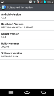 E' preinstallato Android 4.2.2. Non si sa quando sarà disponibile un upgrade alla 4.3.