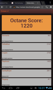 Google Octane Benchmark