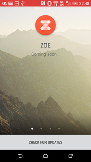 Sfortunatamente, l'app Zoe non è ancora completa.