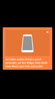 Potete andare all'home screen con un tap tramite Motion Launch.