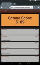 Lo stesso si applica ai benchmark per browser (in questo caso Octane 2.0).