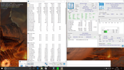 Stress test Prime95 + FurMark: SoC @1.1 GHz, GPU @700 MHz; 58 °C