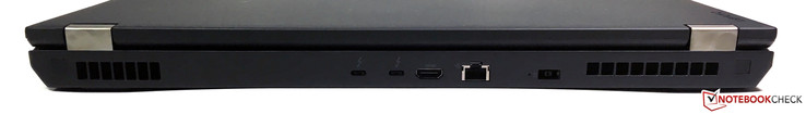 Lato Posteriore: 2x USB 3.1 Type-C (Gen. 2)/Thunderbolt 3, HDMI 1.4b, Gigabit Ethernet, accensione