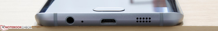 Bottom: Microphone, Speakerphone, Micro-USB 2.0, 3.5 mm audio