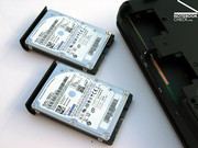 Alienware consente un'archiviazione fino ad un terabyte, con hard disks da 5400 o 7200 rpm.