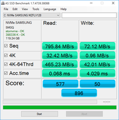 AS SSD - Default storage driver