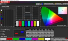 Colorspace - 99.1% P3 according to CalMAN