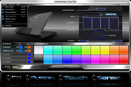 Le luci possono essere modificate e registrate nel profilo con "Alien FX"