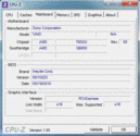 System info CPUZ Scheda madre