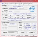 System info: CPU-Z CPU