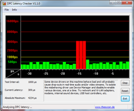 DPC Latency Checker sul UL50VF