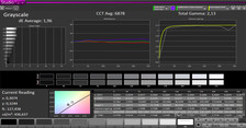 Grayscale: frontal measurement with a distance of 9 cm