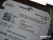 L'hard disk è un Seagate da 250 GBytes (nel nostro prototipo)