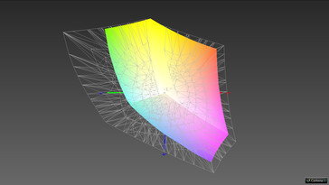 Copertura gamma di colore colore Adobe RGB (iProfiler; 62.18%)