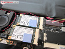 I due SSDs mSATA girano in configurazione RAID 0.
