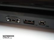 Porta combo eSATA/USB 2.0, USB 2.0 e Firewire sulla sinistra
