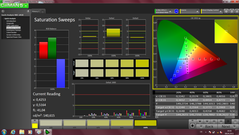 CalMAN - color saturation (calibrated)