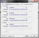 Informazioni di sistema CPUZ Cache