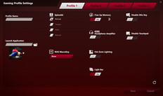 Gaming Profile Settings