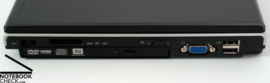 Toshiba Satellite U200 interfaces