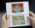 L'Anbernic RG DS che gioca a Mercenaries Saga 2, un gioco per Nintendo 3DS. (Fonte immagine: Anbernic - modificato)