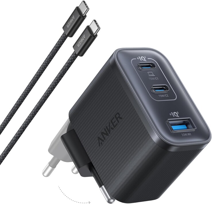 Il caricatore Anker Nano (70W, 3 porte). (Fonte immagine: Anker)
