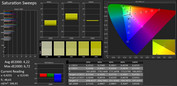 CalMAN Saturazione – Optimised Settings