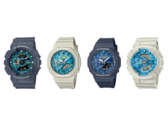 Da sinistra a destra, Casio GA-110AS-2AJF, GA-2100AS-5AJF, GA-2100AS-2AJF e GA-110AS-5AJF. (Fonte immagine: Great G-Shock World, Yahoo Japan)