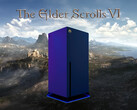 Banner di The Elder Scrolls 6 con la console Xbox in primo piano