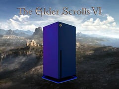 Banner di The Elder Scrolls 6 con la console Xbox in primo piano