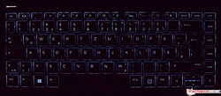 La tastiera dell'HP ProBook 440 G6 illuminata