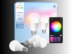 Vengono mostrate le lampadine intelligenti Philips Hue Essential da 60 watt (Fonte: Signify-Philips Hue PR)