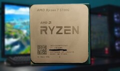 L&#039;APU desktop AMD Ryzen 7 5700G dispone di una iGPU Radeon Vega 8. (Fonte immagine: Chiphell/MakeUseOf - modificato)