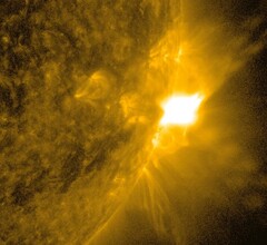 Eruzione solare del 10 giugno 2024 (Fonte: NASA Blogs)