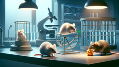 Il successo degli esperimenti sui topi potrebbe portare a una cura per l'anoressia nervosa negli esseri umani (Generated using DALL-E 3)