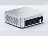 L’immagine mostra una foto del mini PC Peladn WO5 304 nella versione color argento 
