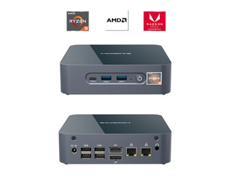 La "workstation" S500+ MiniPC (fonte dell'immagine: Morefine)