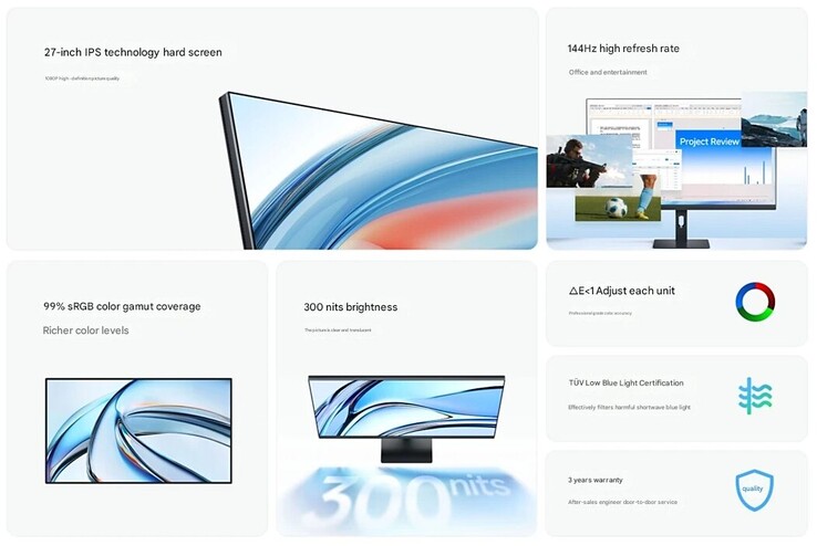 Specifiche del monitor Redmi A27 2026 (Fonte: IT Home)