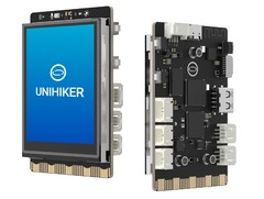 L&#039;Unihiker è un SBC compatto con display a colori incorporato. (Fonte: DFRobot)