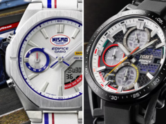 Da destra a sinistra (nella foto) - Casio Edifice EFS-S641TMS-1A e ECB-S10NIS-7AJR Heritage Edition. (Fonte: Casio)
