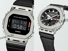 Da sinistra a destra (nella foto), Casio G-Shock GM-5600M-1 e GM-2100M-1A. (Fonte: Casioblog)
