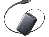 Il power bank A1638 è dotato di un cavo e di un display integrati (Fonte: Anker)
