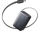 Il power bank A1638 è dotato di un cavo e di un display integrati (Fonte: Anker)