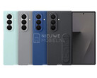 Galaxy Z Fold7 può già essere visto nei suoi quattro colori di lancio grazie a queste custodie di prima parte trapelate. (Fonte immagine: via NieuweMobiel)