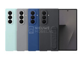 Galaxy Z Fold7 può già essere visto nei suoi quattro colori di lancio grazie a queste custodie di prima parte trapelate. (Fonte immagine: via NieuweMobiel)